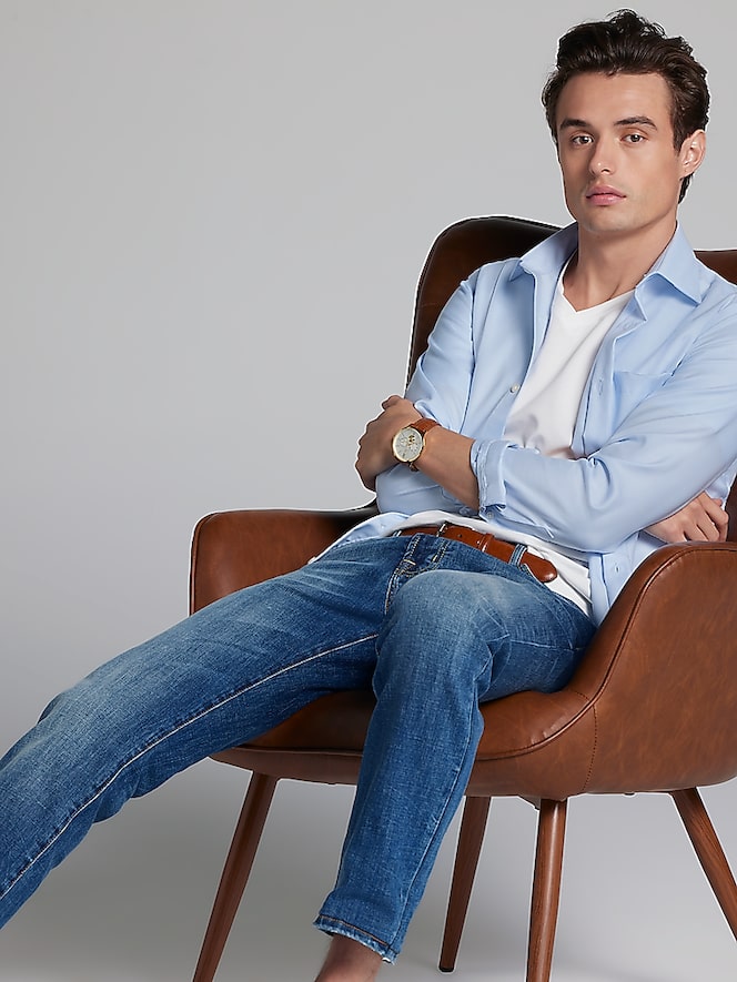 Pronto Uomo Slim Fit Queens Oxford Dress Shirt