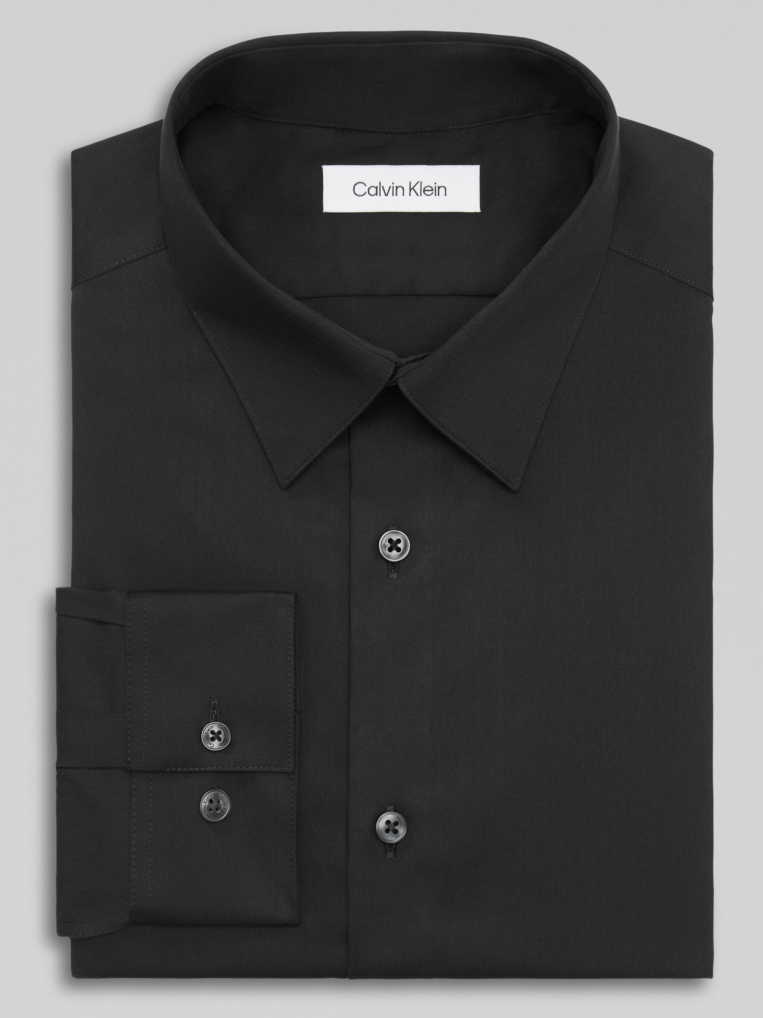 calvin klein dress shirt men's wearhouse Calvin Klein Slim Fit Solid Dress Shirt, White