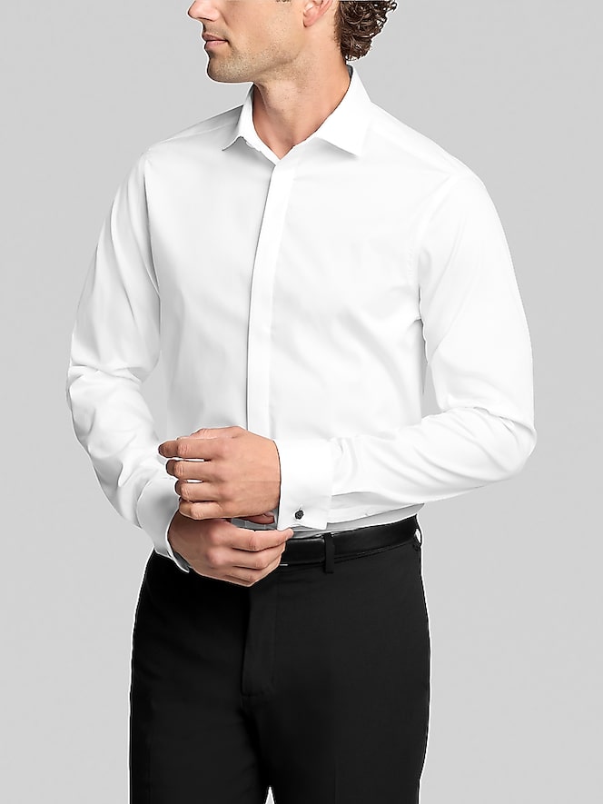 Calvin Klein Slim Fit French Cuff Formal Shirt