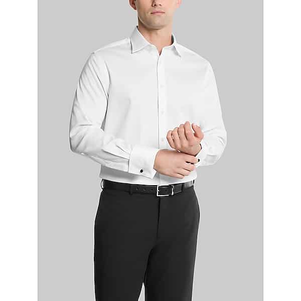 Michael Kors Men's Classic Fit French Cuff Dress Shirt White - Size: 16 1/2 36/37 TMW5BGX65701