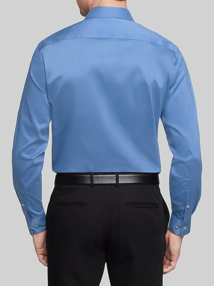 slim fit dress slacks Van Heusen Mens Regular Fit Flex Collar Dress Shirt , Size Large – Vanessa  Jane main image 1