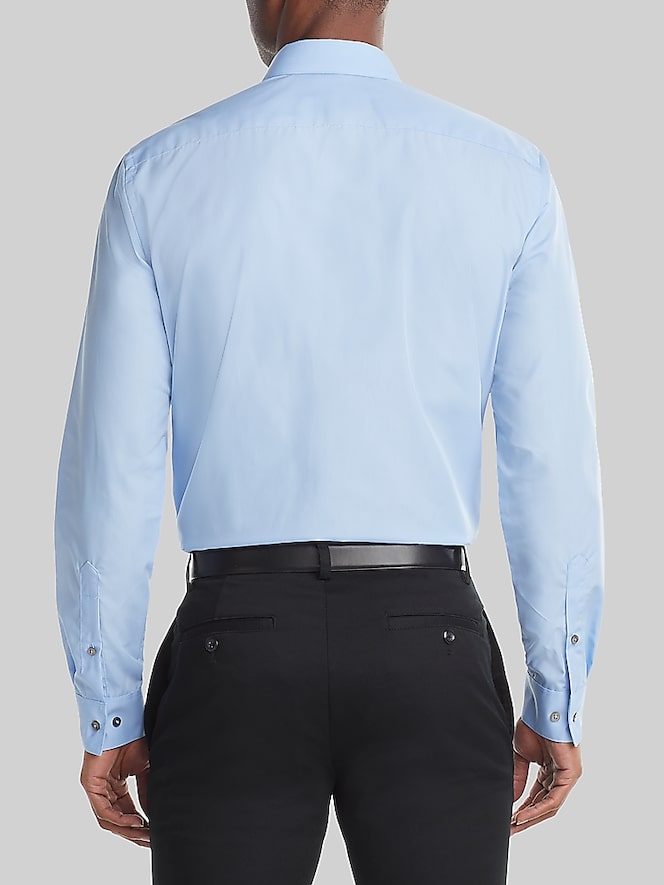 Van Heusen Classic Fit Solid Poplin Dress Shirt