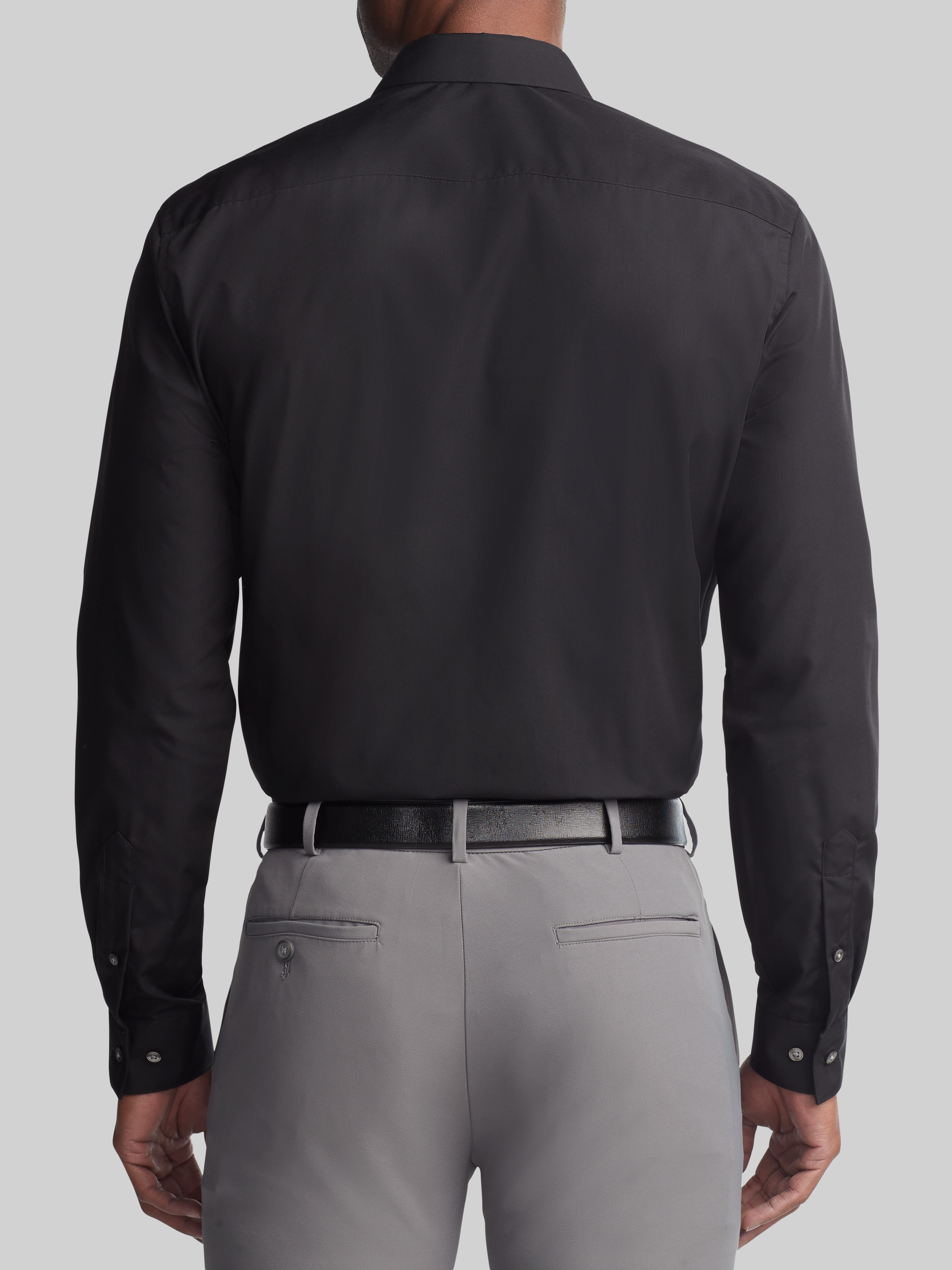 Classic Fit Solid Poplin Dress Shirt