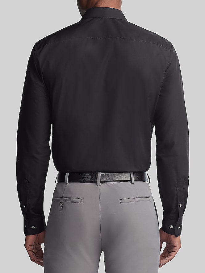Van Heusen Classic Fit Solid Poplin Dress Shirt