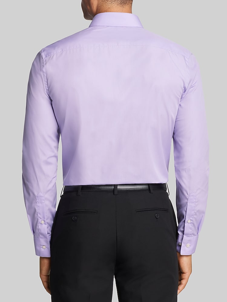 Van Heusen Classic Fit Solid Dress Shirt, Lavender - Purple | Men's  Wearhouse