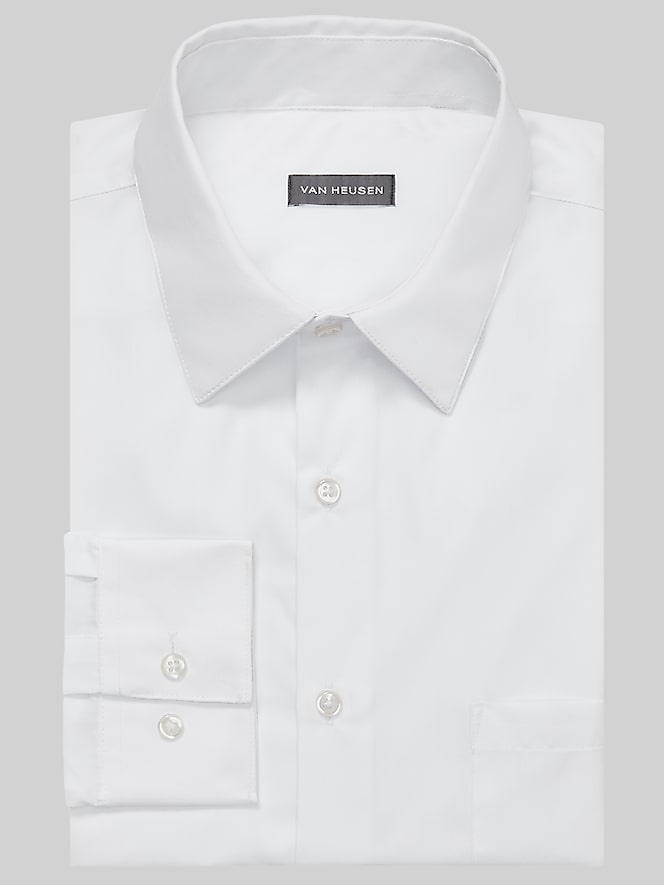 Van Heusen Classic Fit Poplin Wrinkle-Free Dress Shirt