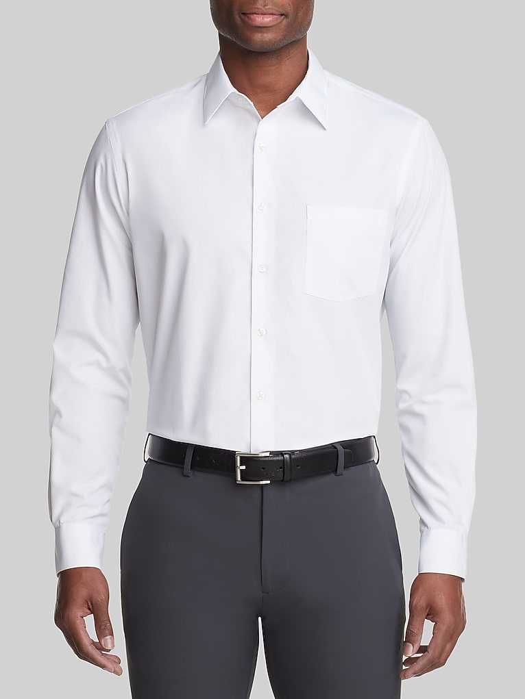 Van Heusen Classic Fit Poplin Wrinkle-Free Dress Shirt