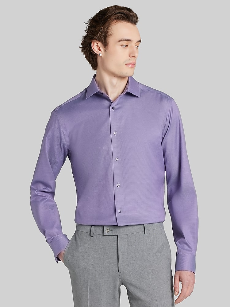 purple slim fit dress shirt Boys Lavender Dress Shirt Slim Fit 10