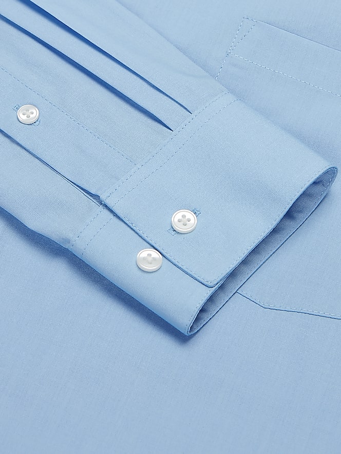 Van Heusen Athletic Fit Solid Poplin Dress Shirt