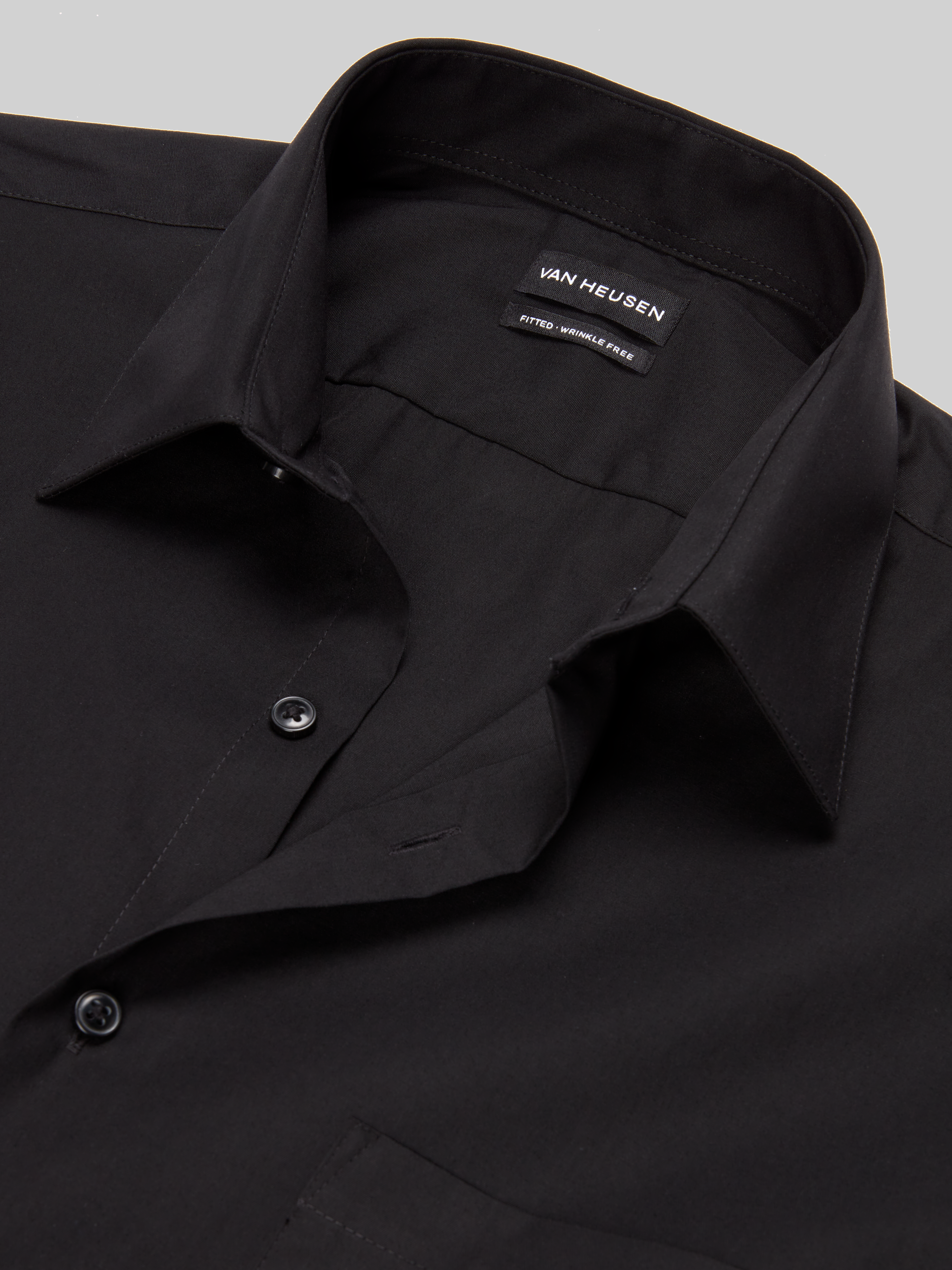 Athletic Fit Solid Poplin Dress Shirt