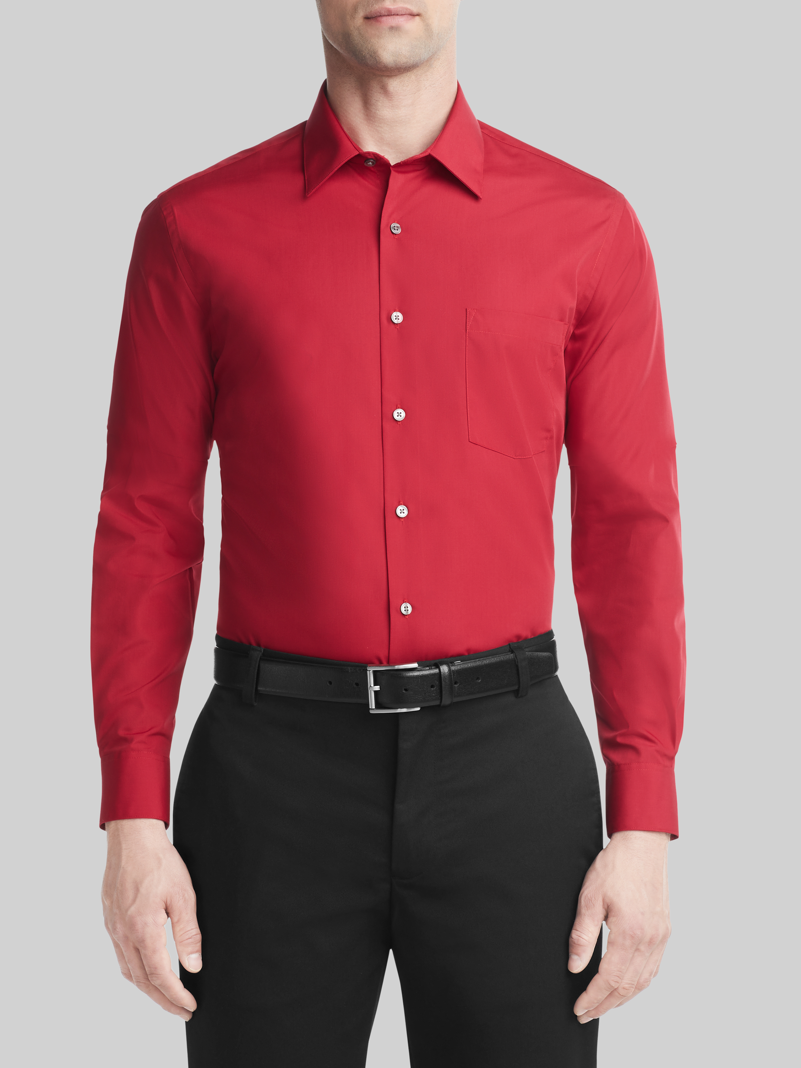 van heusen athletic fit dress shirt Van Heusen Mens Dress Shirt Athletic-Fit Long Sleeve Lux Sateen No Iron  Luna NWT
