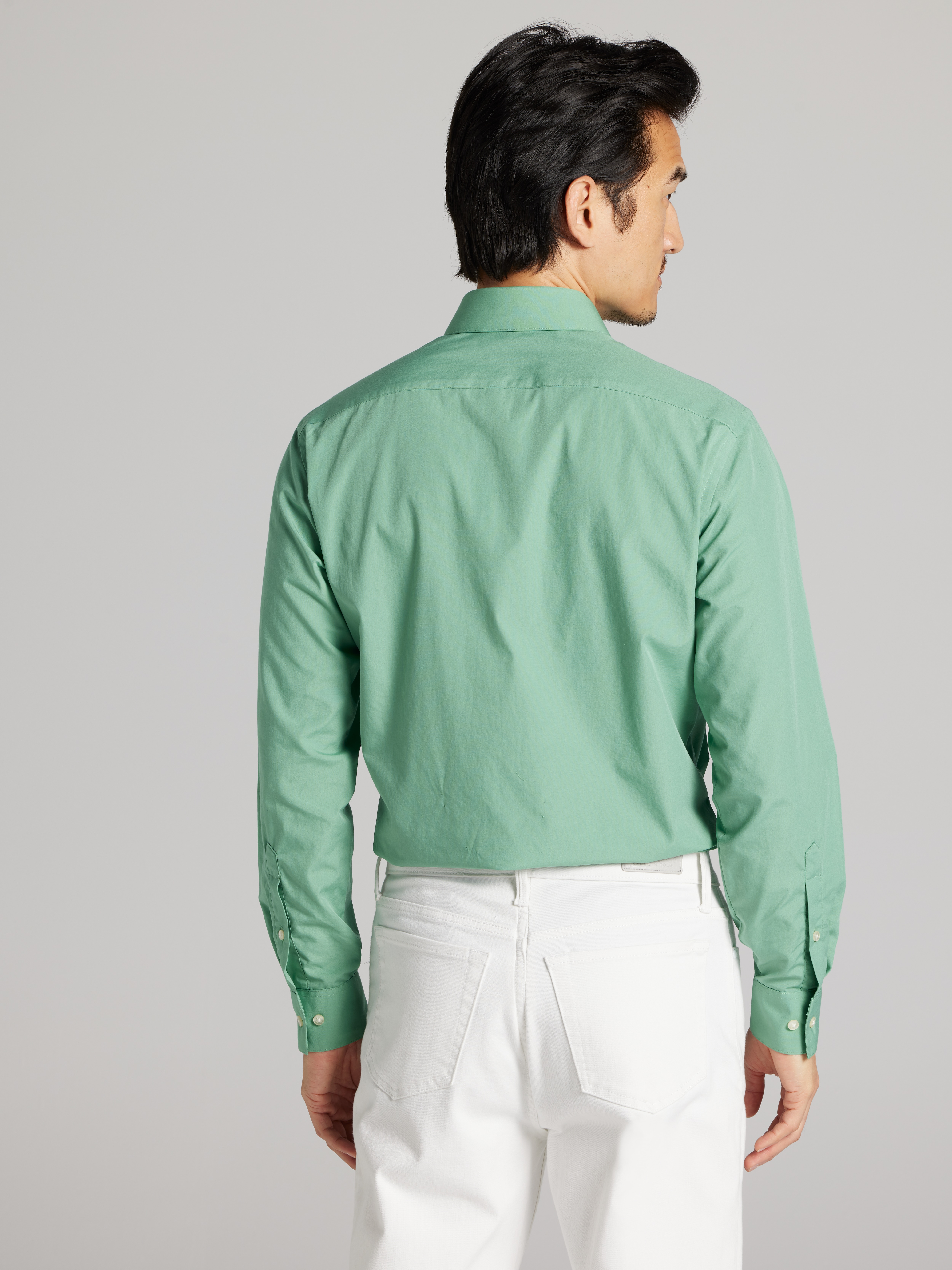 Van Heusen Athletic Solid Dress Shirt, Cameo Blue | Men's Wearhouse