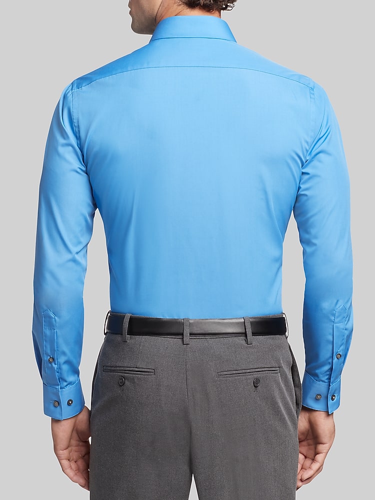 Van Heusen Athletic Solid Dress Shirt, French Blue | Men's Wearhouse