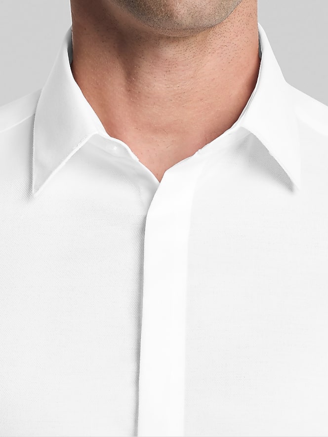 Calvin Klein Slim Fit Covered Placket Formal Shirt
