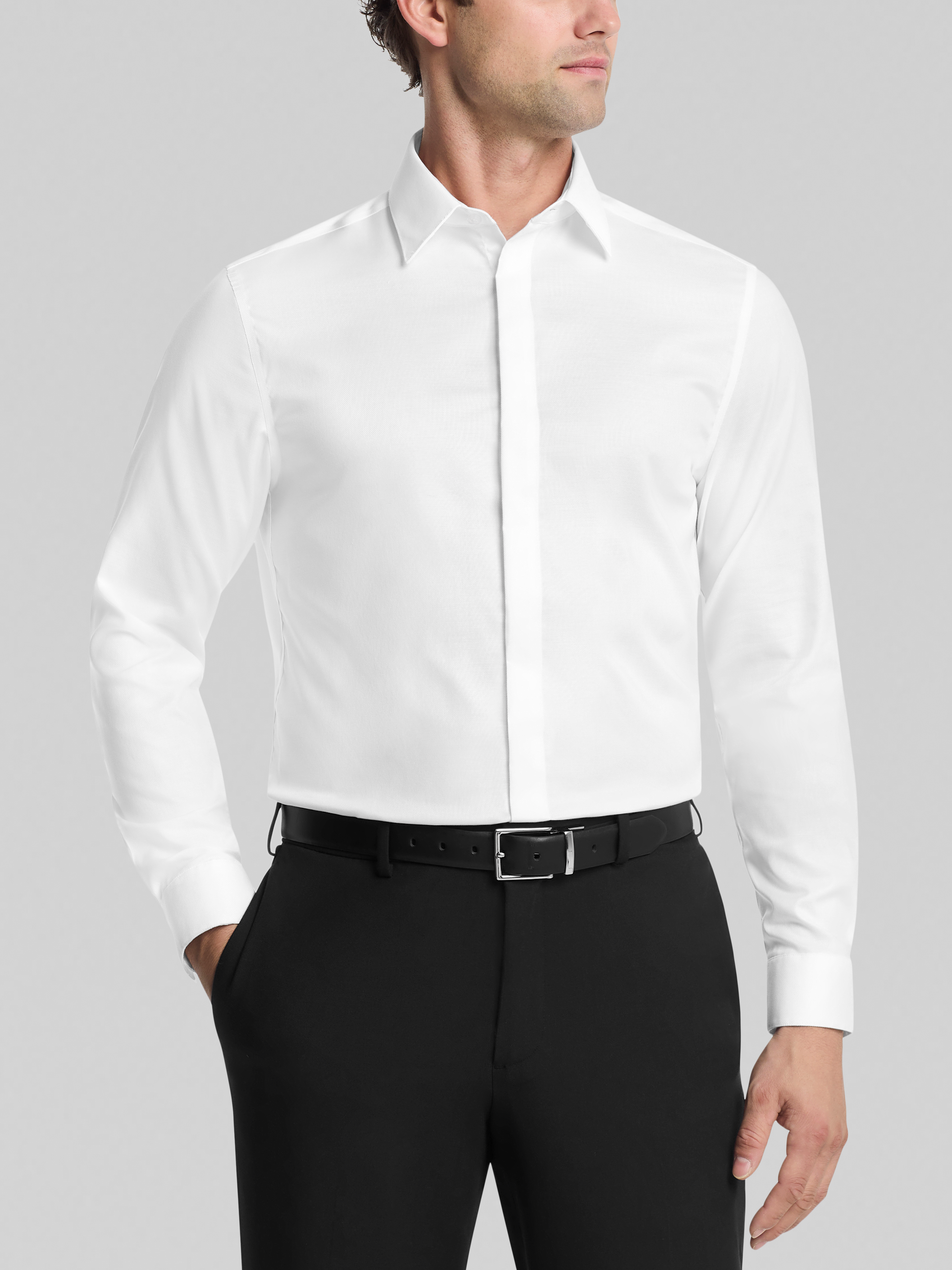 White Slim Fit Shirts | Men's Wearhouse