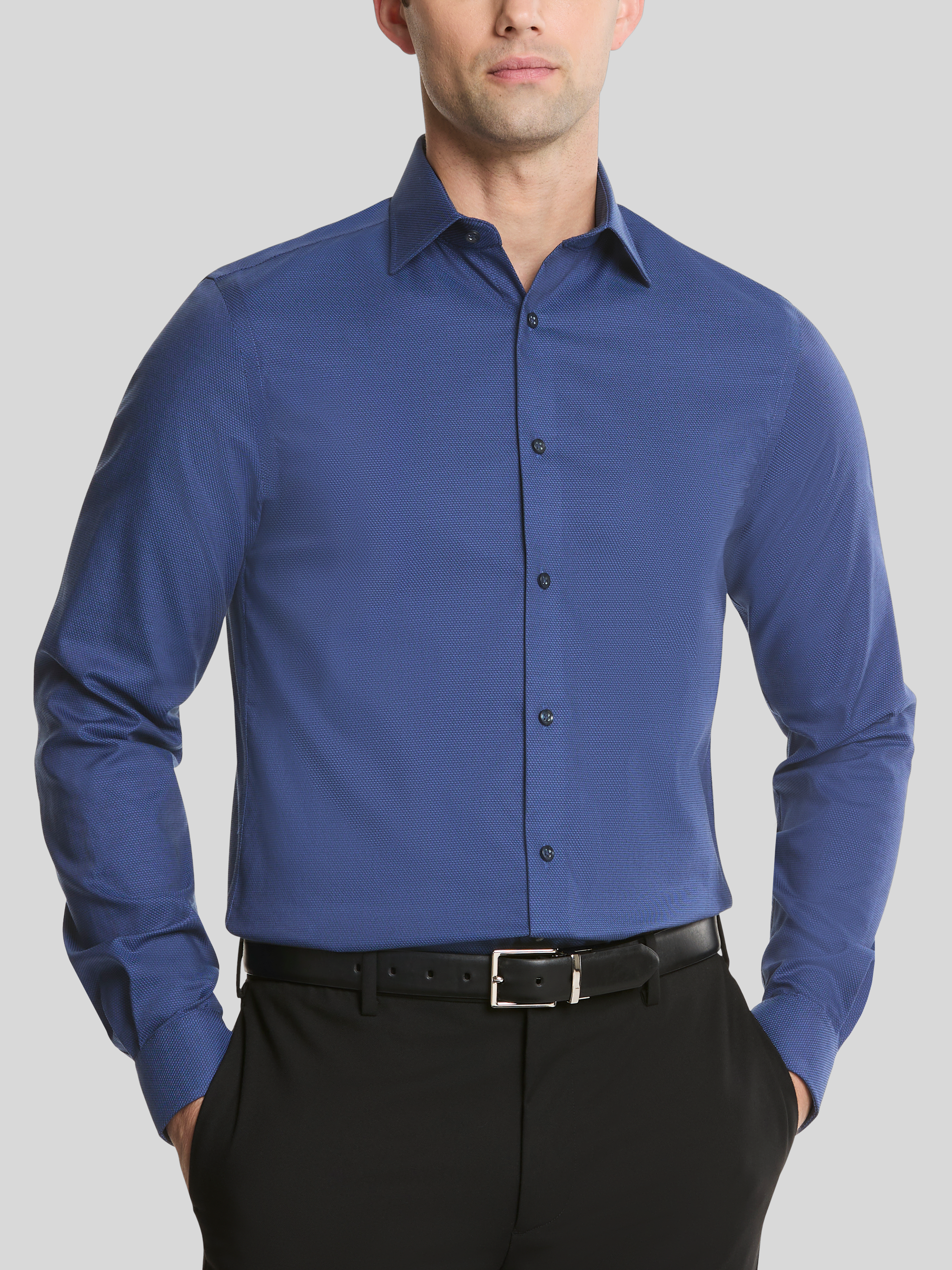 Navy Michael Kors Shirts Michael Kors Classic Fit Solid Dress Shirt, Navy  Blue Men's