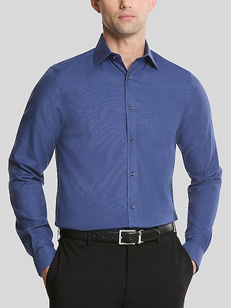 princess polly baby blue dress Men's Slim Fit Blue Dress Shirt Size N1 main image 0