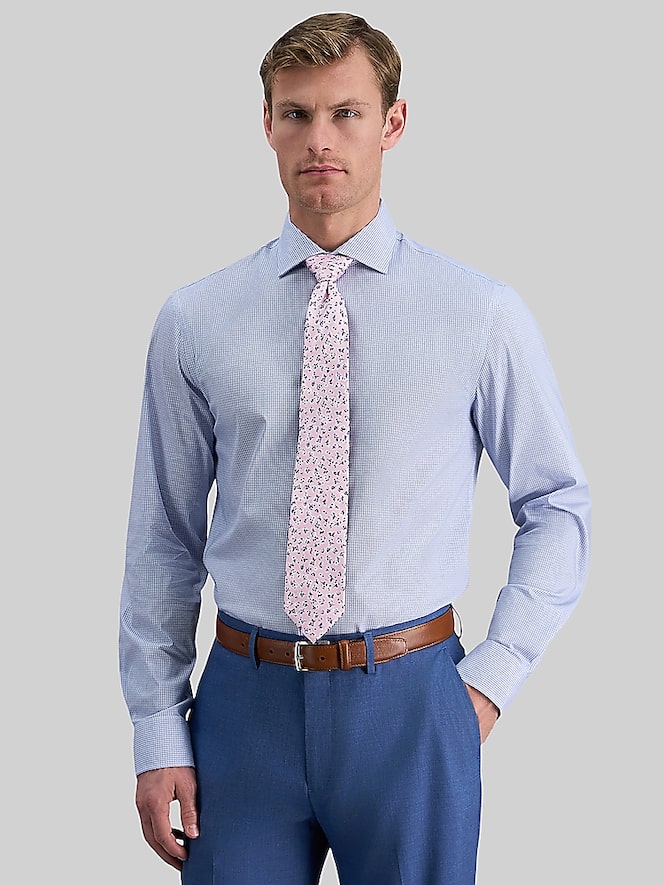 Haggar Slim Fit Check Dress Shirt