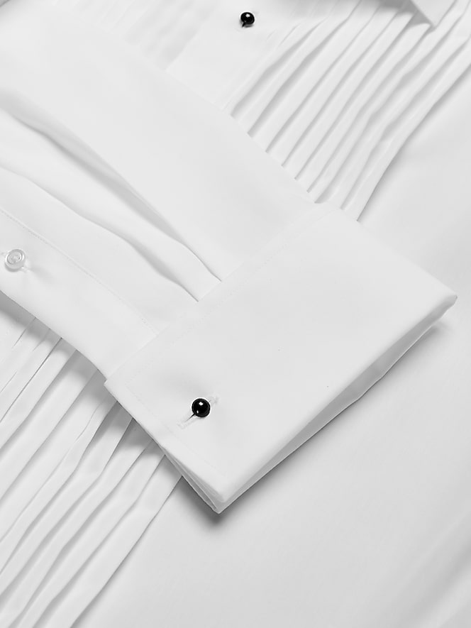 Pronto Uomo Modern Fit Pleated Front Formal Dress Shirt