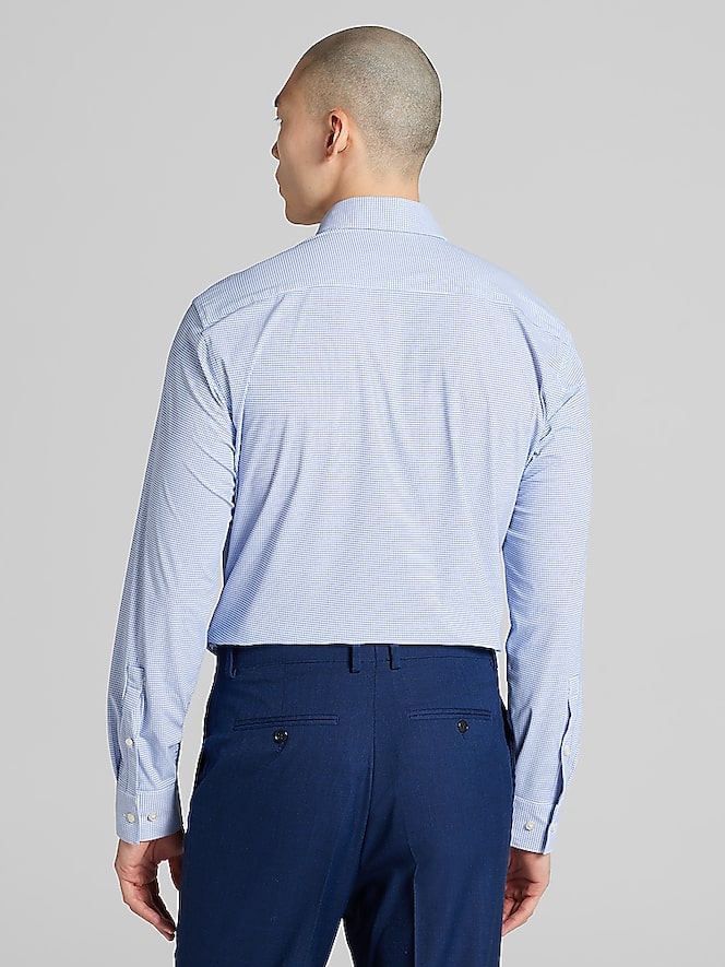 Awearness Kenneth Cole CHILLFLEX Slim Fit Check Dress Shirt