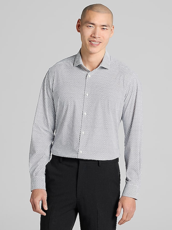 Awearness Kenneth Cole CHILLFLEX Slim Fit Check Dress Shirt