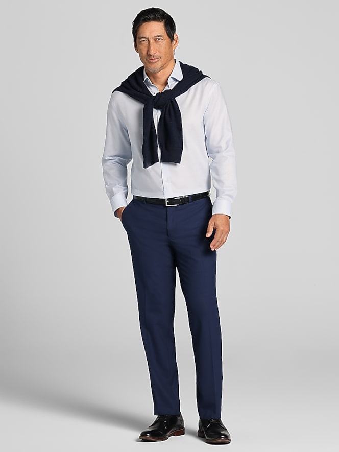 Joseph Abboud Classic Fit Mini Check Dress Shirt