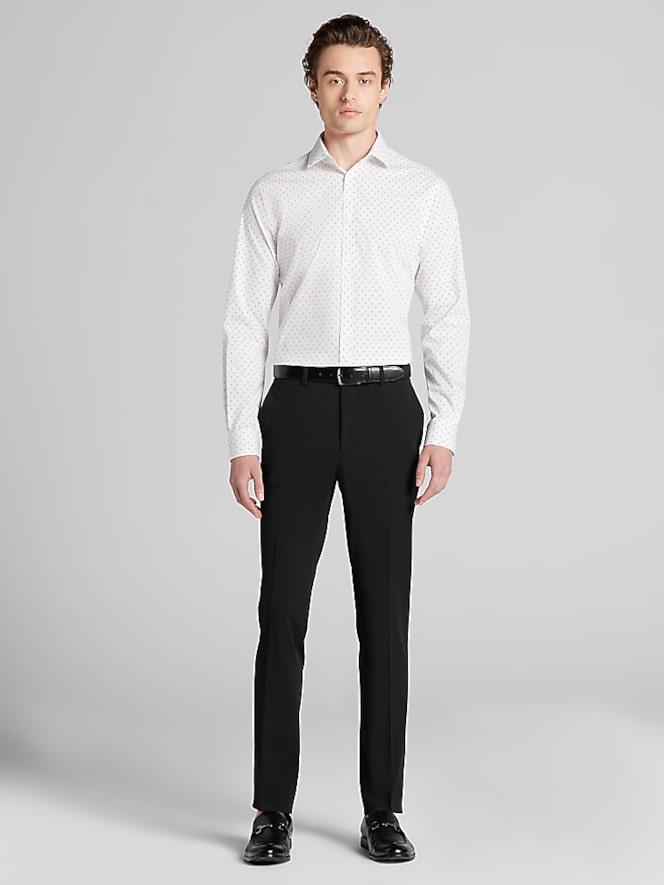 Egara Skinny Fit Spread Collar Dress Shirt