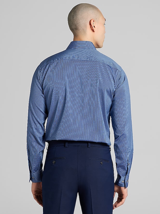 Awearness Kenneth Cole Slim Fit Stripe Dress Shirt