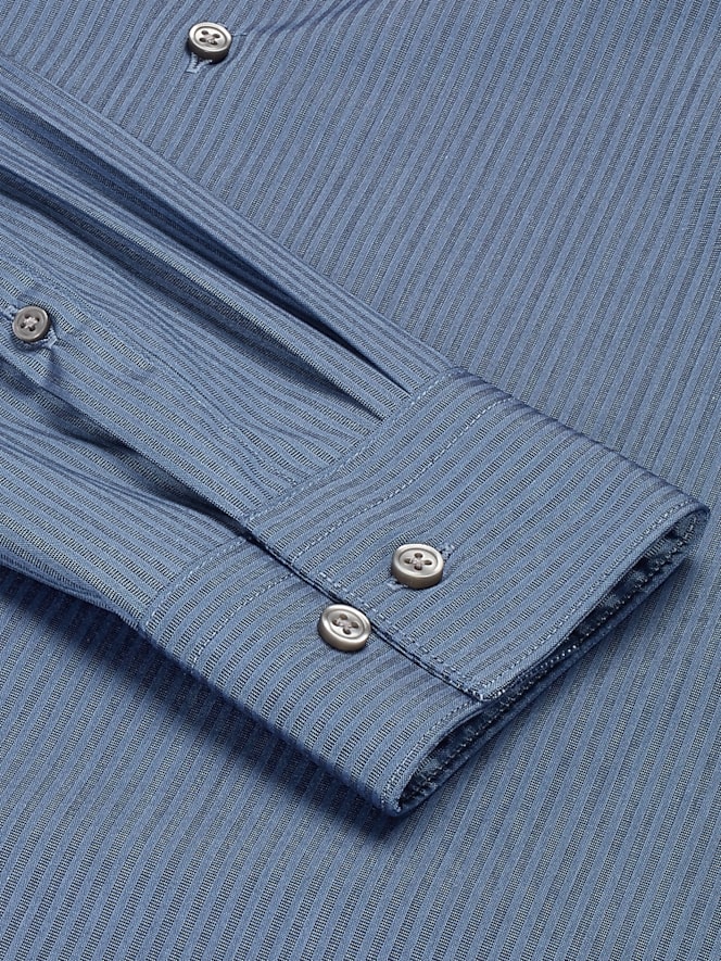 Awearness Kenneth Cole Slim Fit Stripe Dress Shirt