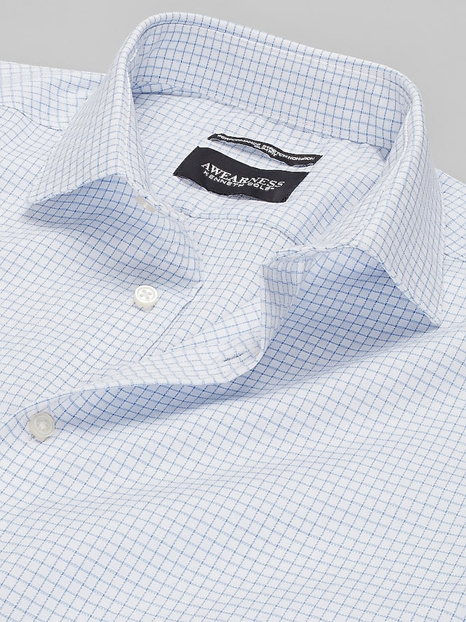 Awearness Kenneth Cole Slim Fit Check Dress Shirt
