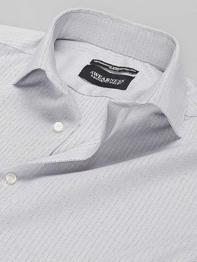 Awearness Kenneth Cole Slim Fit Small Check Dress Shirt