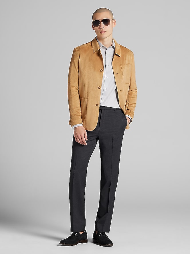 Awearness Kenneth Cole Slim Fit Small Check Dress Shirt