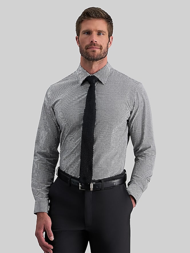 Haggar Classic Fit Check Dress Shirt