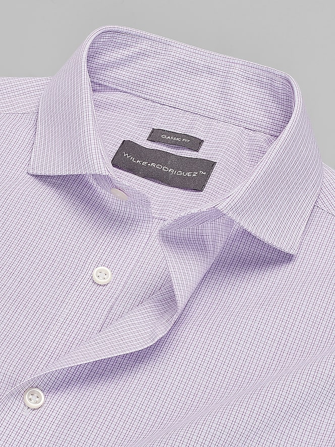 Wilke-Rodriguez Slim Fit Mini Check Dress Shirt