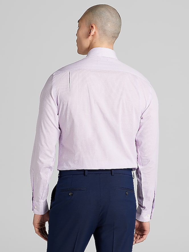 Wilke-Rodriguez Slim Fit Mini Check Dress Shirt