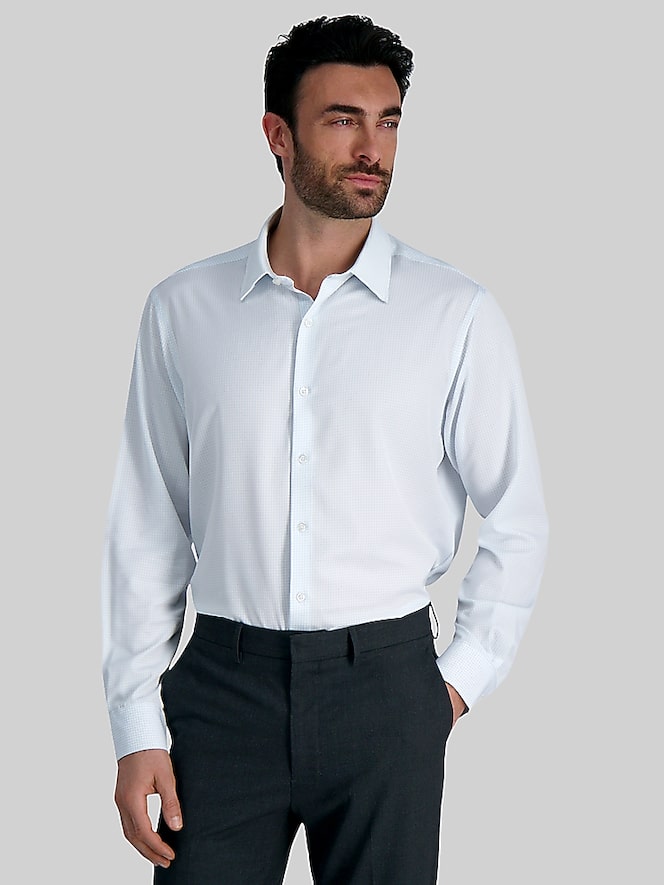 Haggar Classic Fit Check Dress Shirt