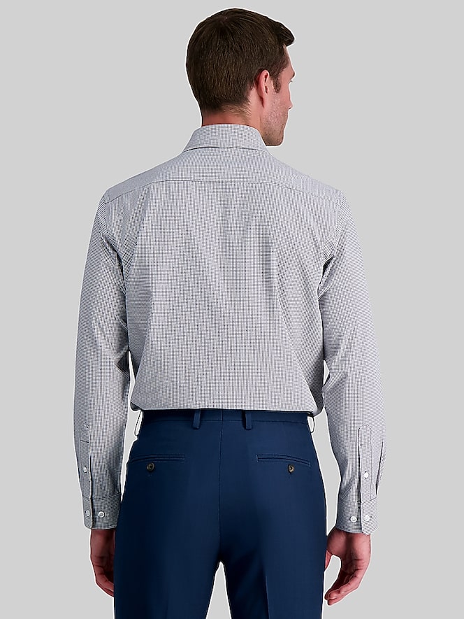 Haggar Classic Fit Plaid Dress Shirt