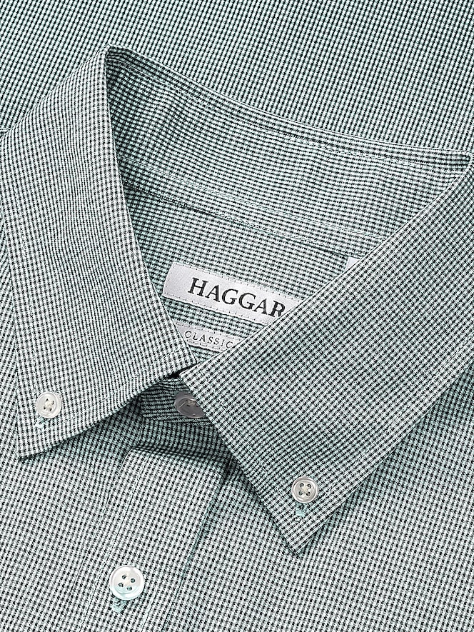 Haggar Classic Fit Check Dress Shirt