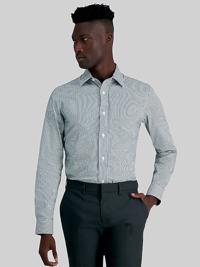 Haggar Classic Fit Check Dress Shirt