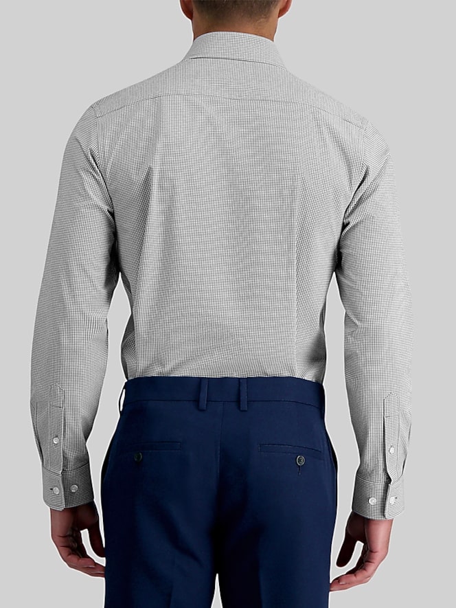 Haggar Slim Fit Check Dress Shirt