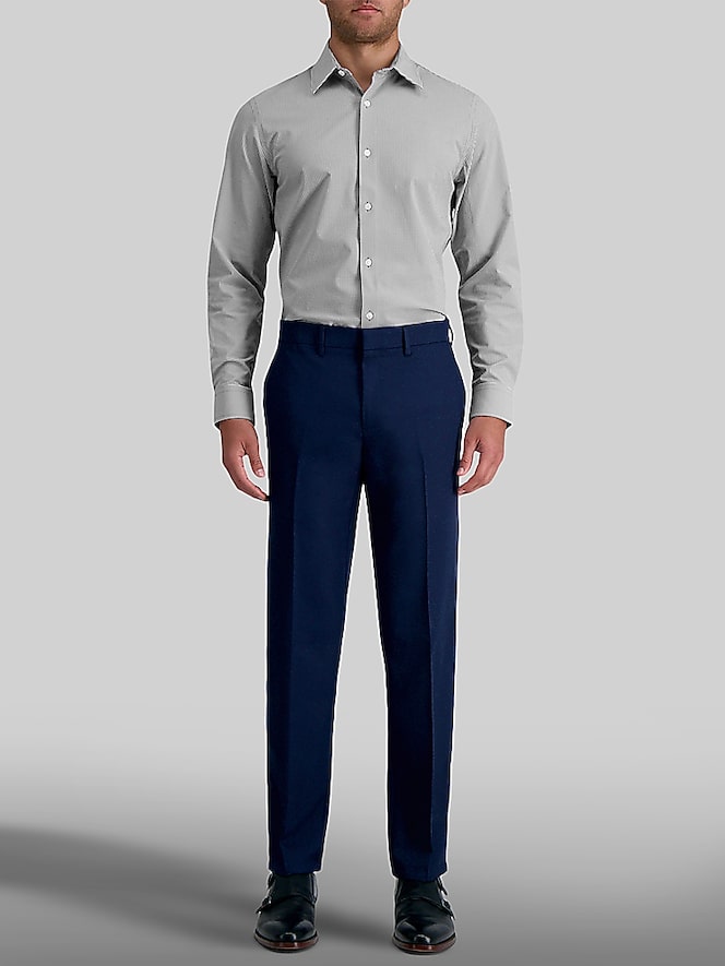 Haggar Slim Fit Check Dress Shirt