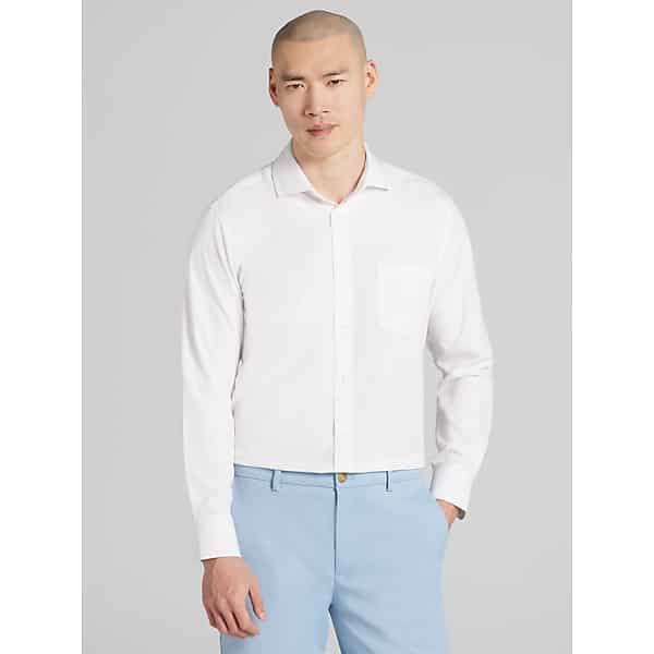 Joseph & Feiss Men's Slim Fit Dress Shirt White Solid