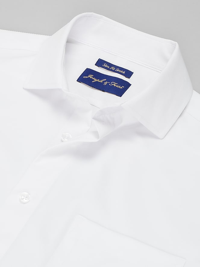 Joseph &Amp; Feiss Slim Fit Short Sleeve 4-Way Stretch Dress Shirt