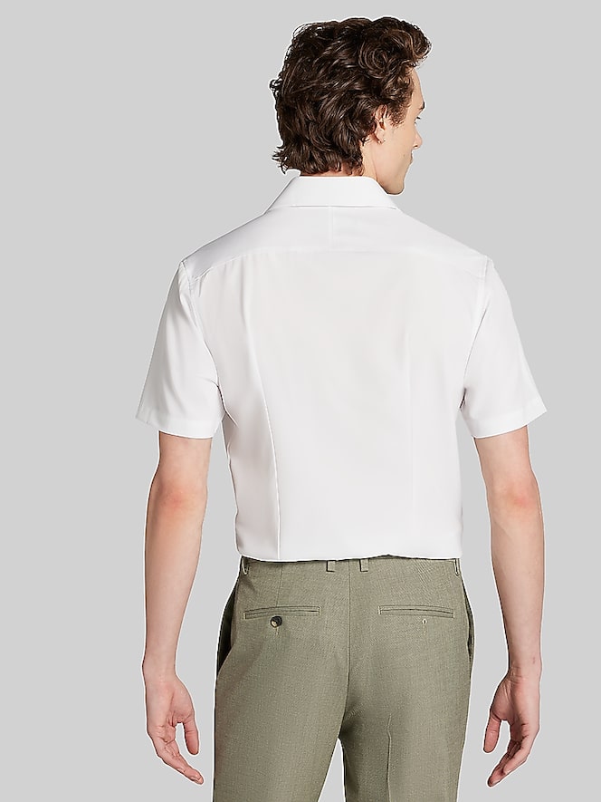 Joseph &Amp; Feiss Slim Fit Short Sleeve 4-Way Stretch Dress Shirt