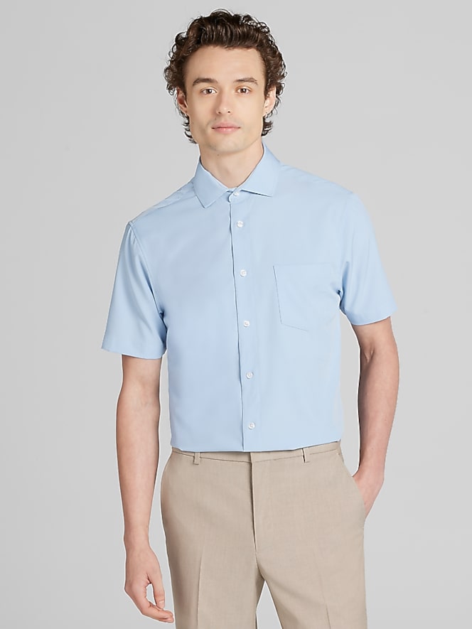 Joseph &Amp; Feiss Slim Fit Short Sleeve Dress Shirt