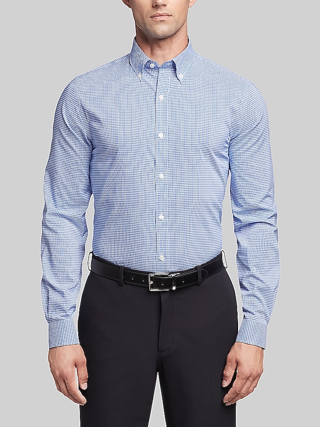 Tommy Hilfiger Slim Fit Check Dress Shirt Lavender Check