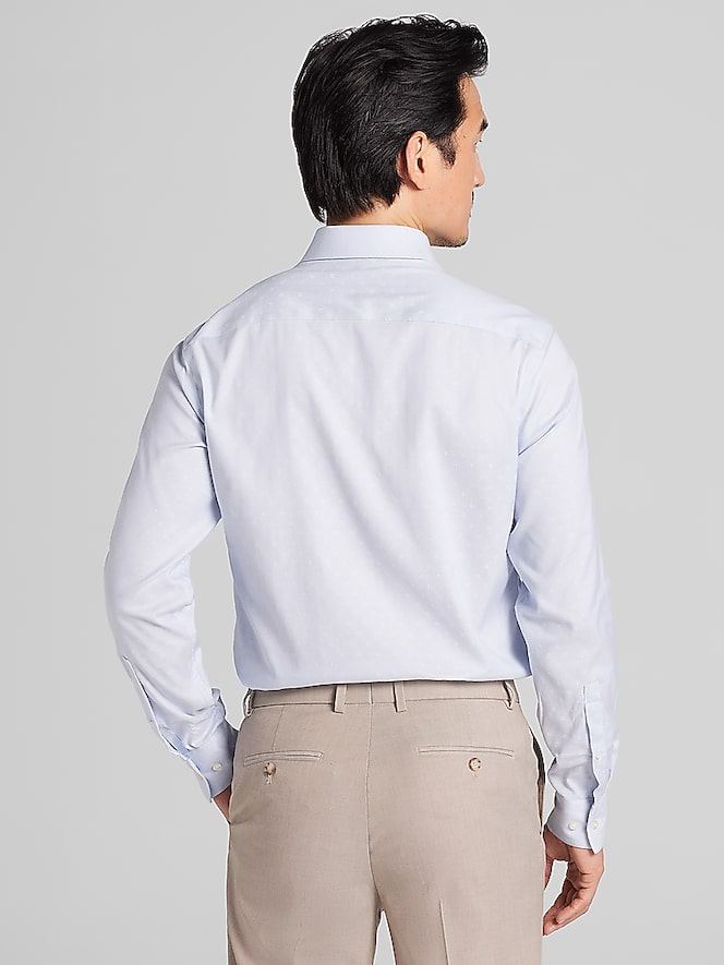 Awearness Kenneth Cole Slim Fit Mini Print Dress Shirt