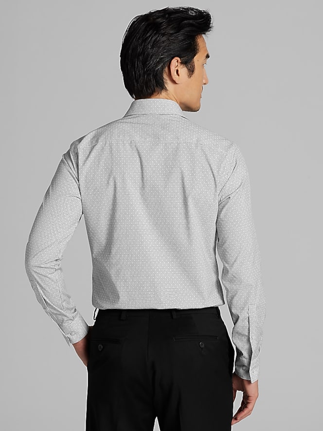 Awearness Kenneth Cole Slim Fit Mini Check Dress Shirt