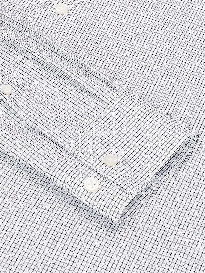 Awearness Kenneth Cole Slim Fit Mini Check Dress Shirt