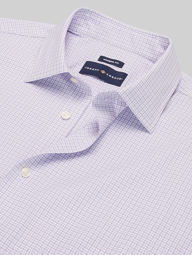Joseph Abboud Modern Fit Check Pattern Performance Dress Shirt